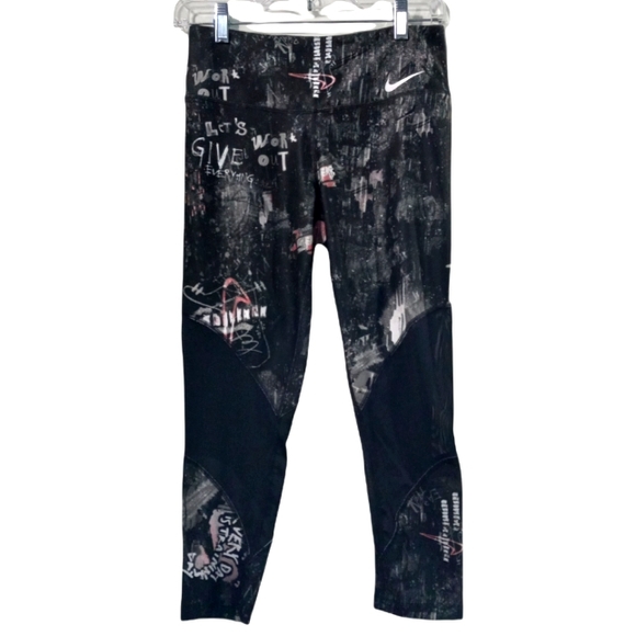 NIKE Victory Power Sculpt Mid Rise Crop Tights Leggings SZ Small - Picture 3 of 9